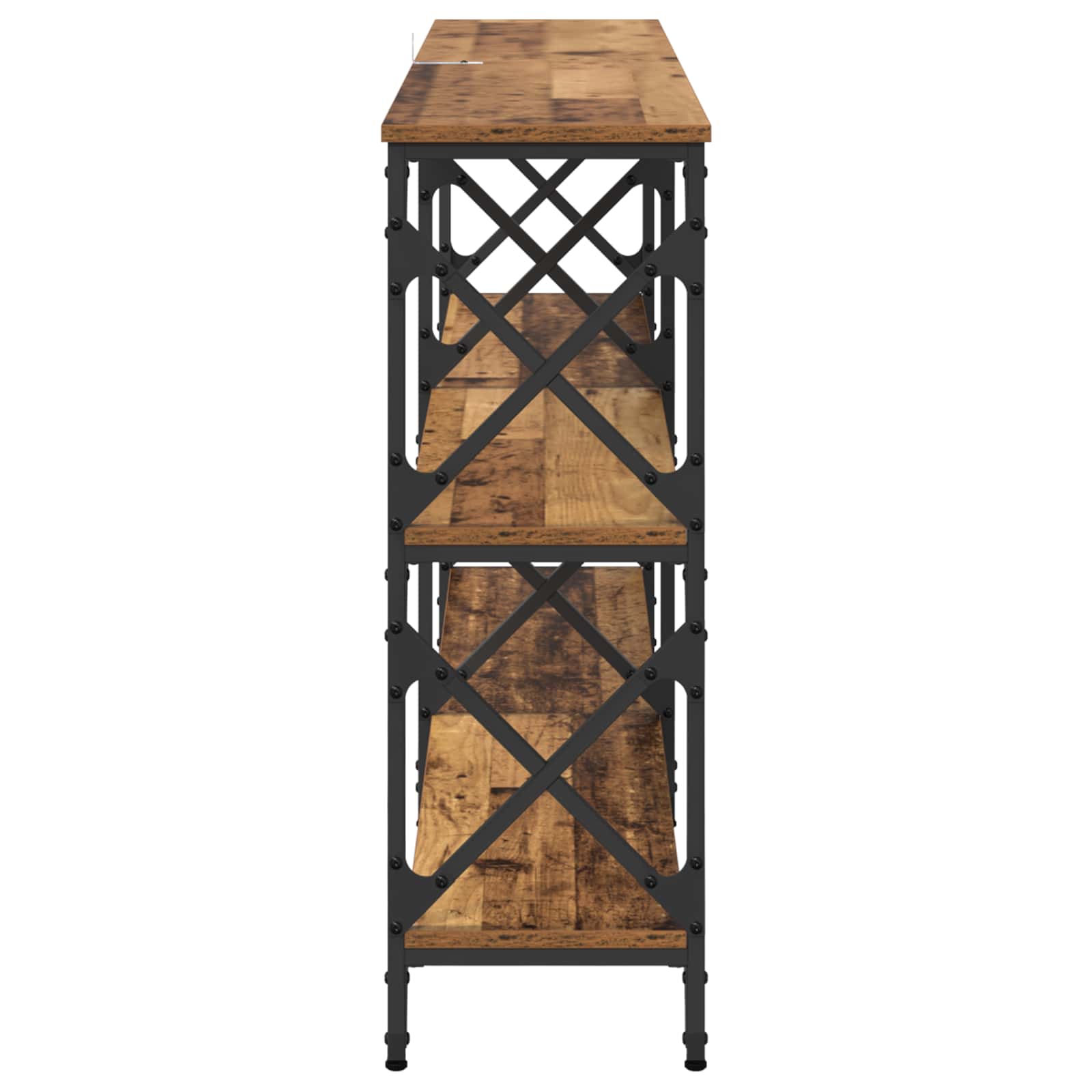 Table console Bois ancien 156 x 28 x 80,5 cm Bois d'ingénierie - XIOS