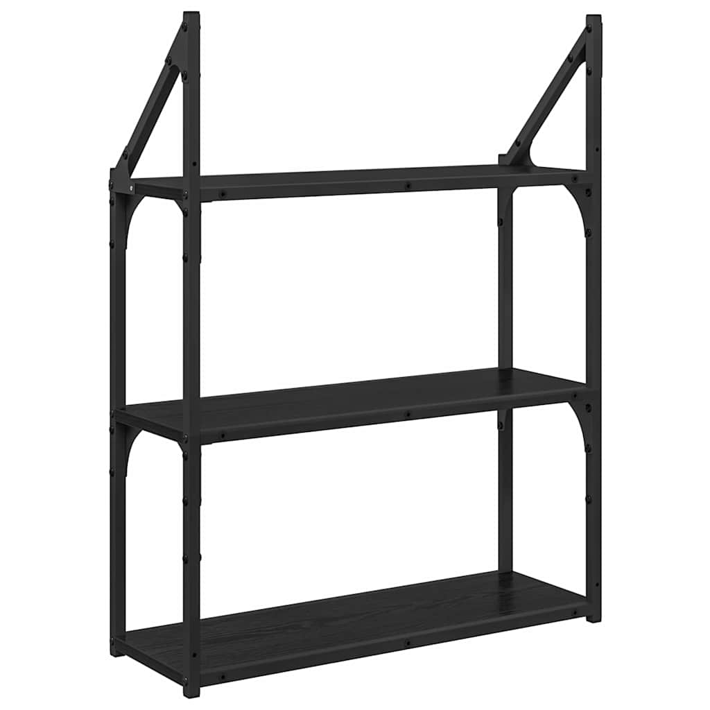 Étagère Murale Chêne noir 60 x 21 x 78,5 cm Bois d'ingénierie - XIOS