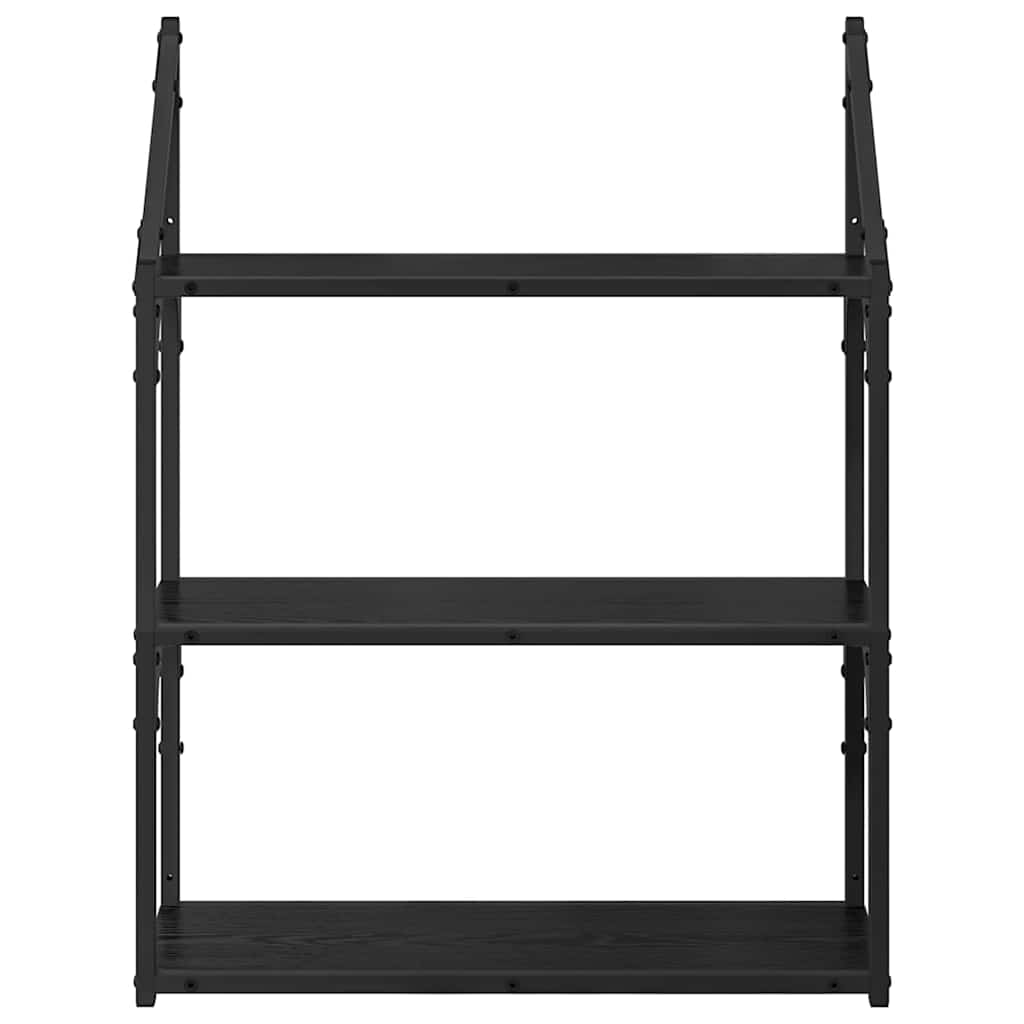 Étagère Murale Chêne noir 60 x 21 x 78,5 cm Bois d'ingénierie - XIOS