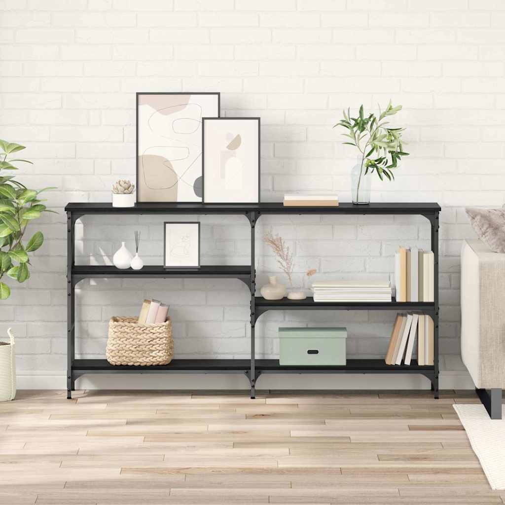 Table console Chêne noir 150 x 29 x 76,5 cm Bois d'ingénierie - XIOS