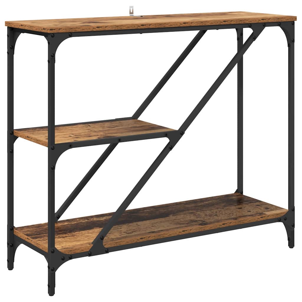 Table console Bois Ancien 88,5 x 30 x 75 cm Bois d'ingénierie - XIOS