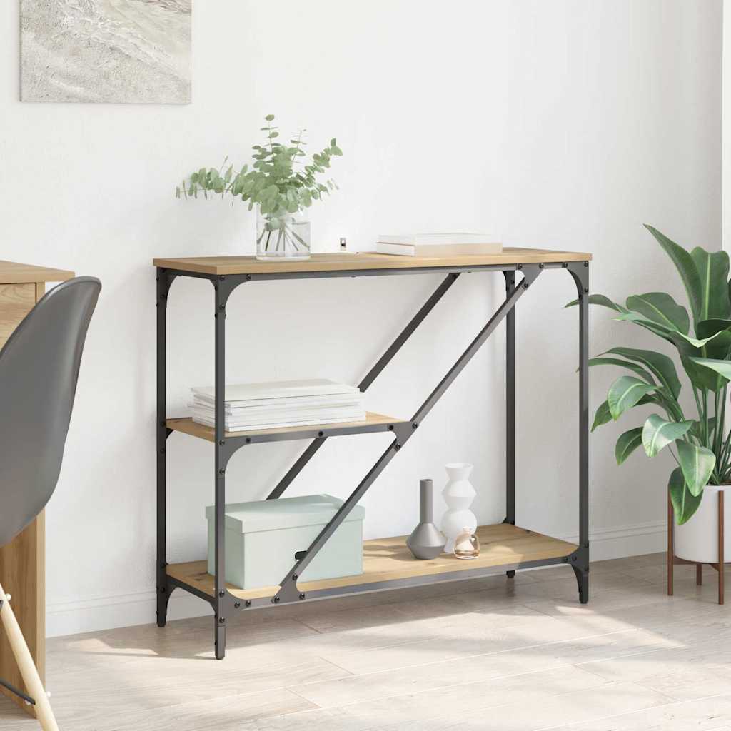 Table console Chêne artisanal 88,5 x 30 x 75 cm - XIOS