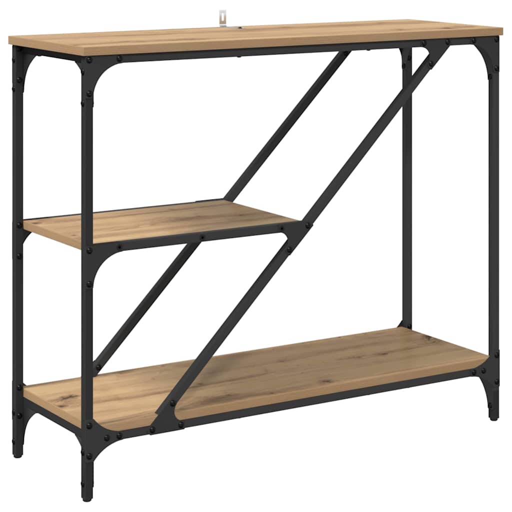 Table console Chêne artisanal 88,5 x 30 x 75 cm - XIOS