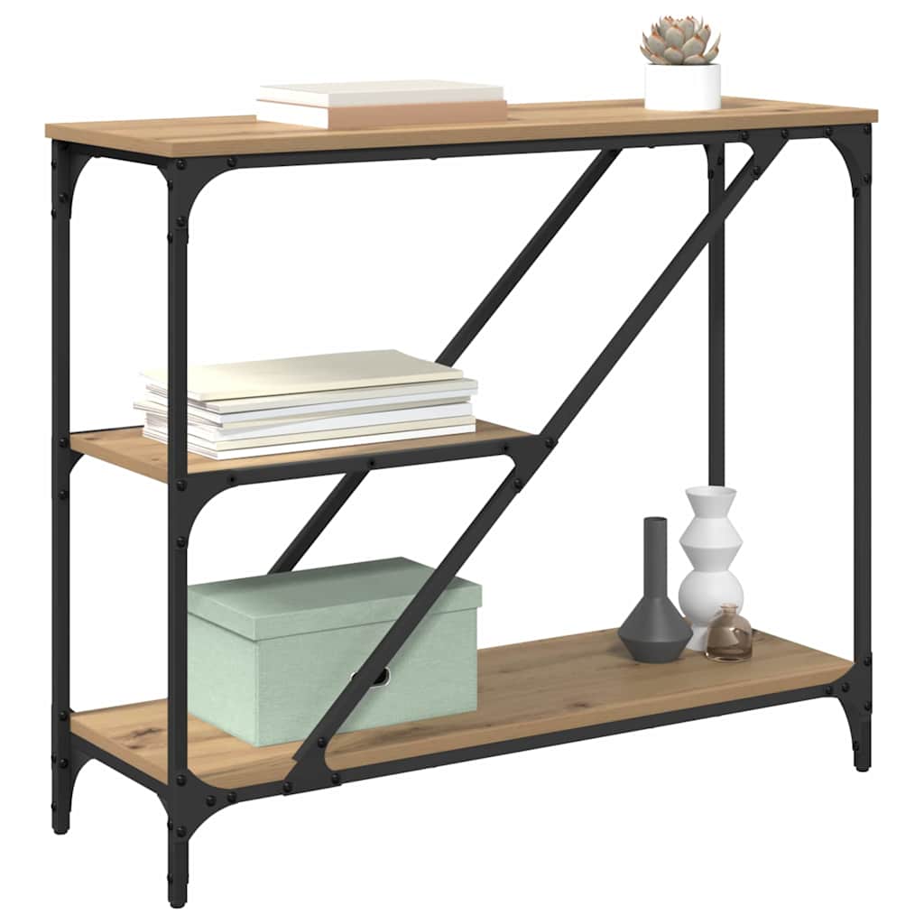 Table console Chêne artisanal 88,5 x 30 x 75 cm - XIOS