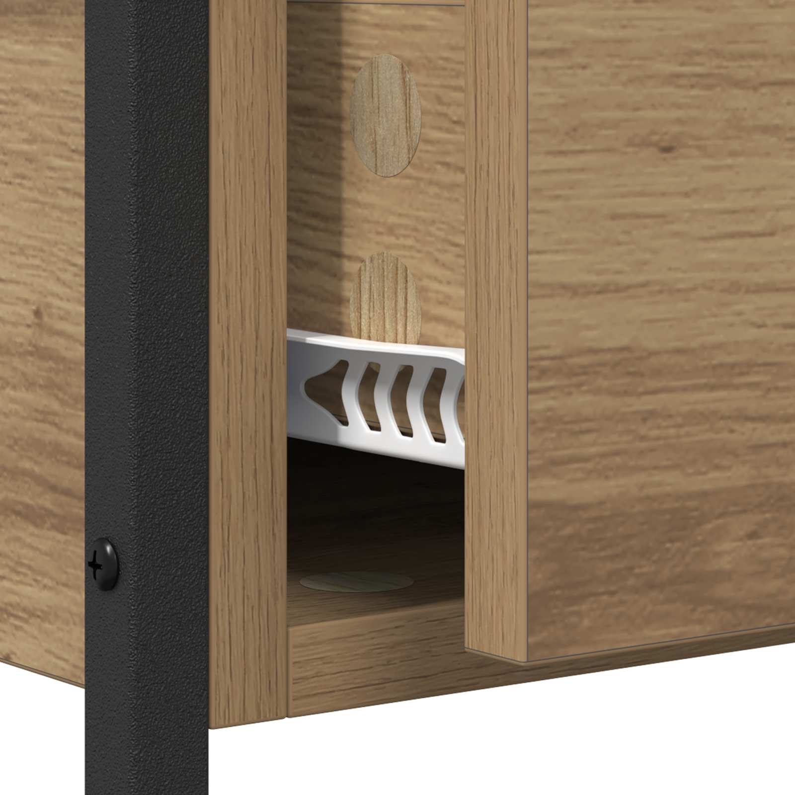 Table console Chêne artisanal 100 x 39 x 78,5 cm - XIOS