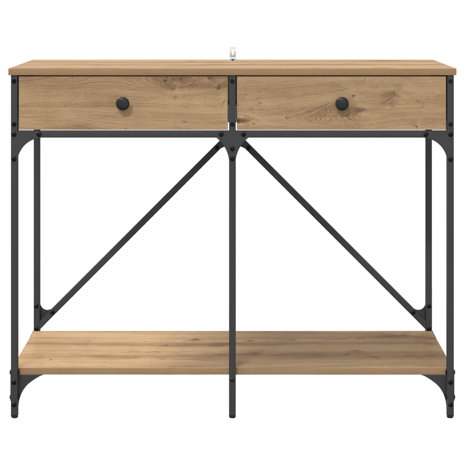 Table console Chêne artisanal 100 x 39 x 78,5 cm - XIOS