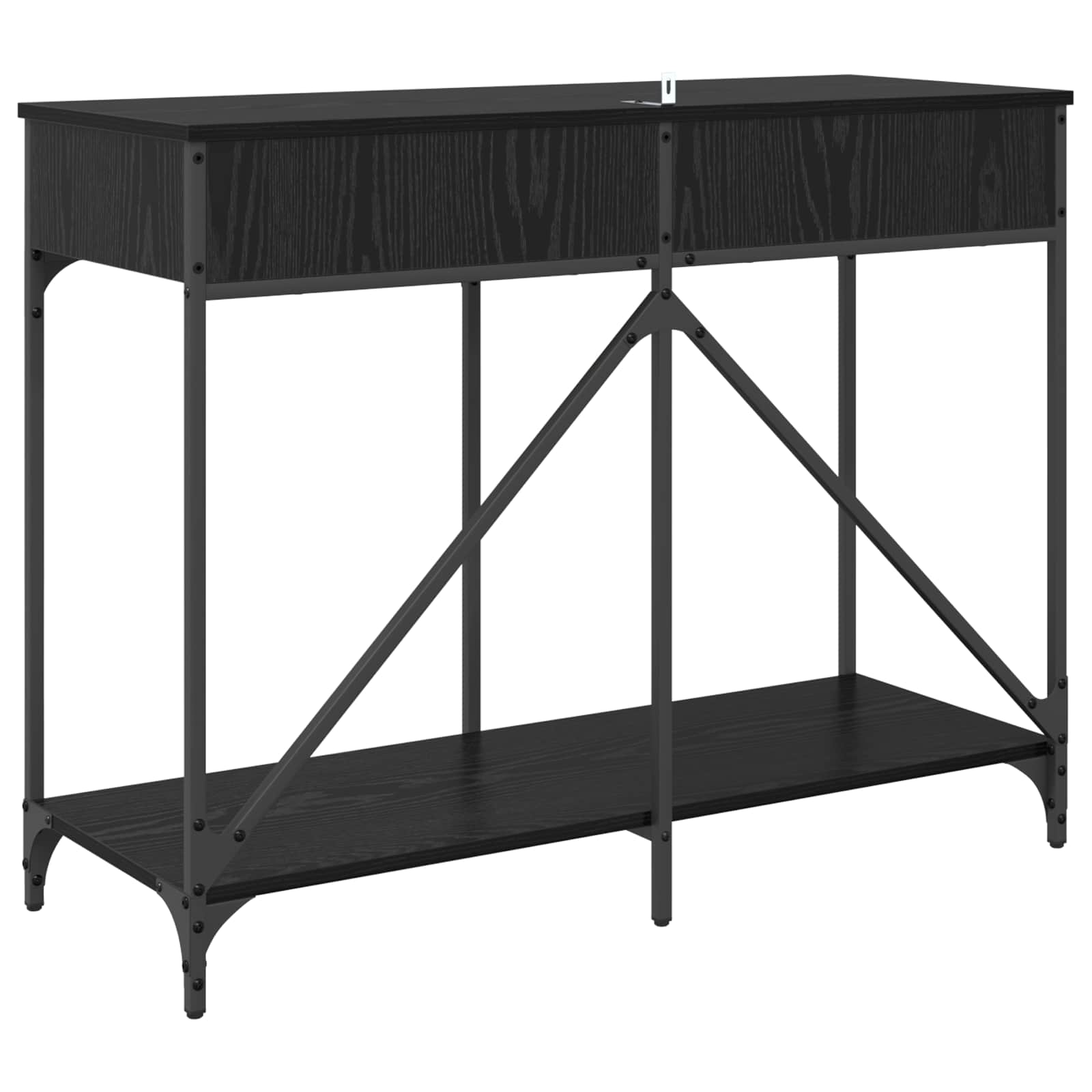 Table console Chêne noir 100 x 39 x 78,5 cm Bois d'ingénierie - XIOS