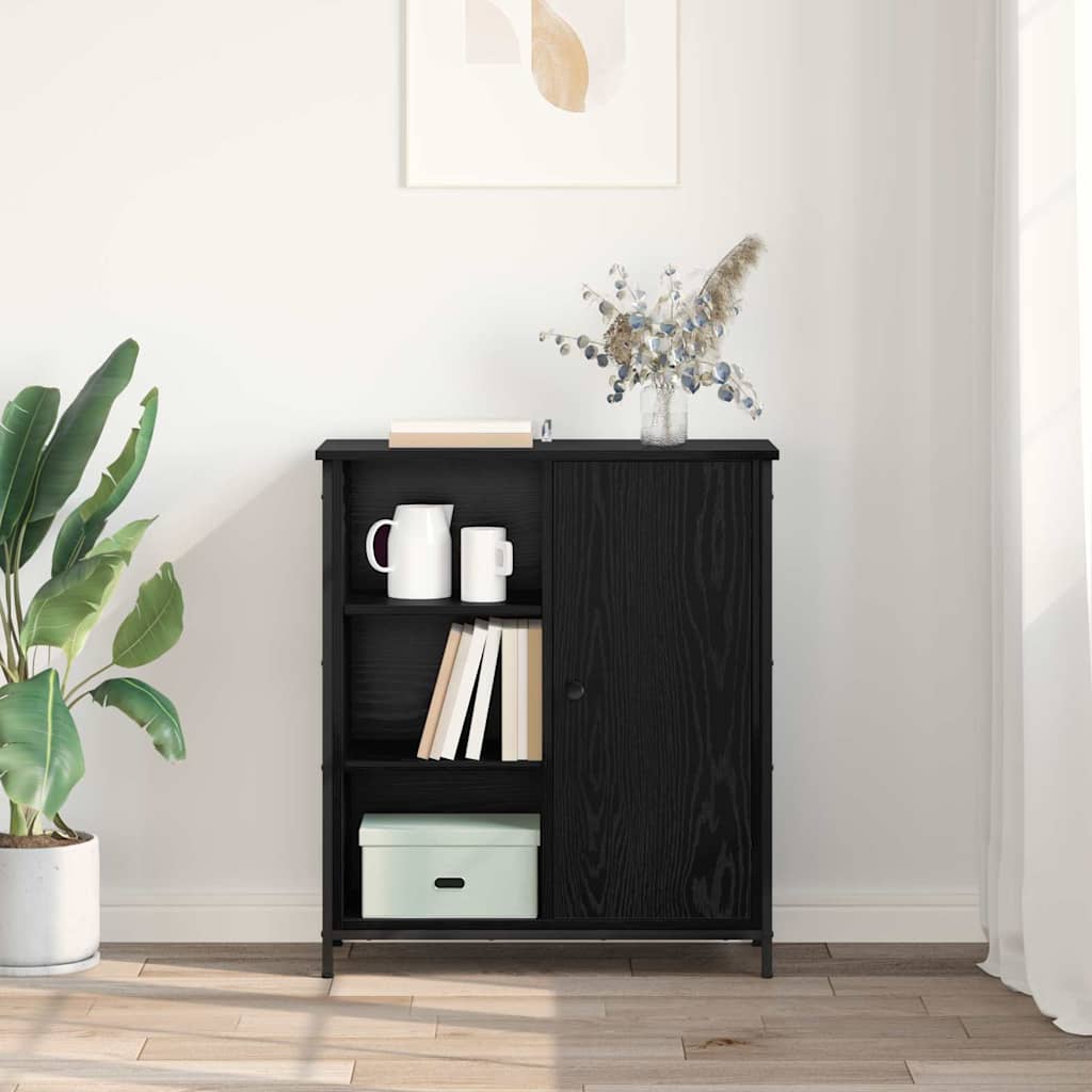 Buffet Chêne noir 70 x 30 x 80 cm Bois d'ingénierie - XIOS