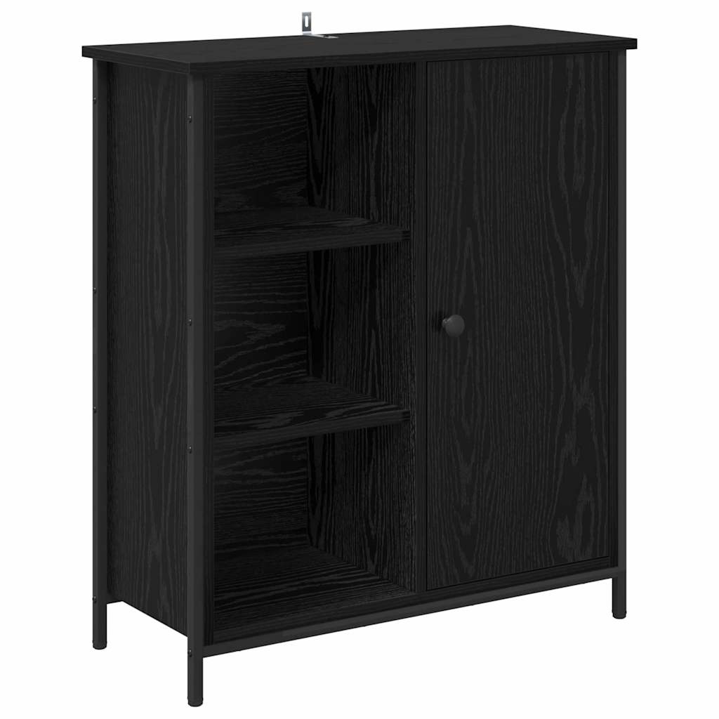 Buffet Chêne noir 70 x 30 x 80 cm Bois d'ingénierie - XIOS