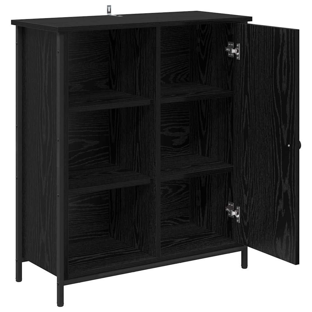 Buffet Chêne noir 70 x 30 x 80 cm Bois d'ingénierie - XIOS