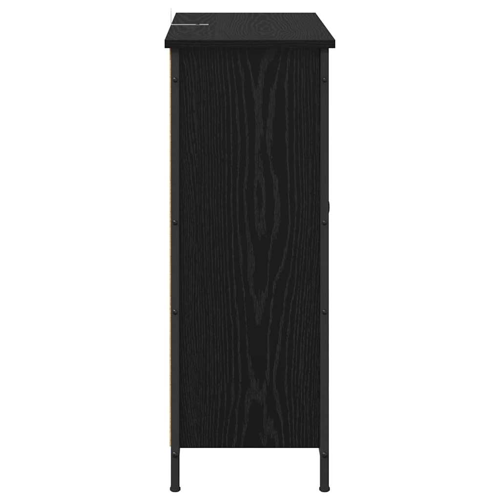 Buffet Chêne noir 70 x 30 x 80 cm Bois d'ingénierie - XIOS