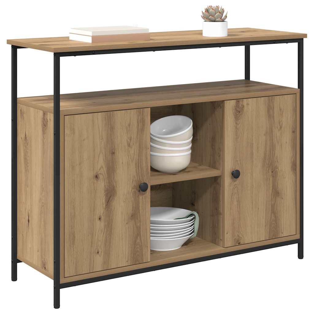 Buffet Chêne artisanal 100 x 35 x 80 cm Bois d'ingénierie - XIOS