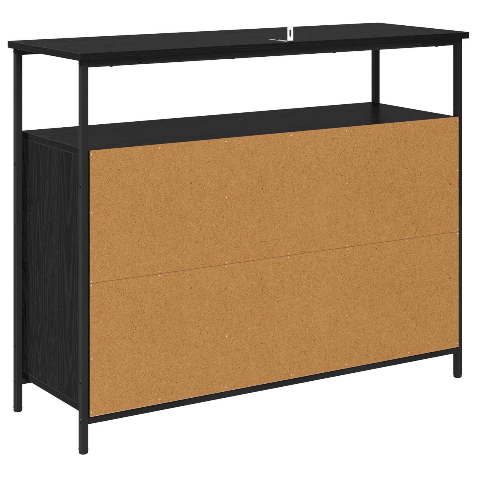 Buffet Chêne noir 100 x 35 x 80 cm Bois d'ingénierie - XIOS