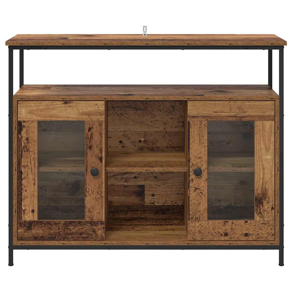 Buffet Bois Ancien 100 x 35 x 80 cm Bois d'ingénierie - XIOS