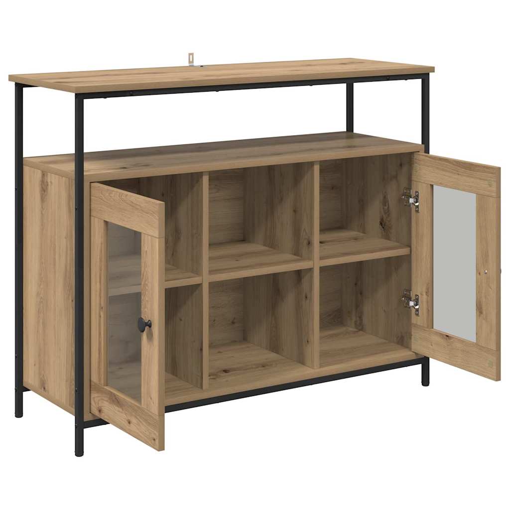 Buffet Chêne artisanal 100 x 35 x 80 cm Bois d'ingénierie - XIOS