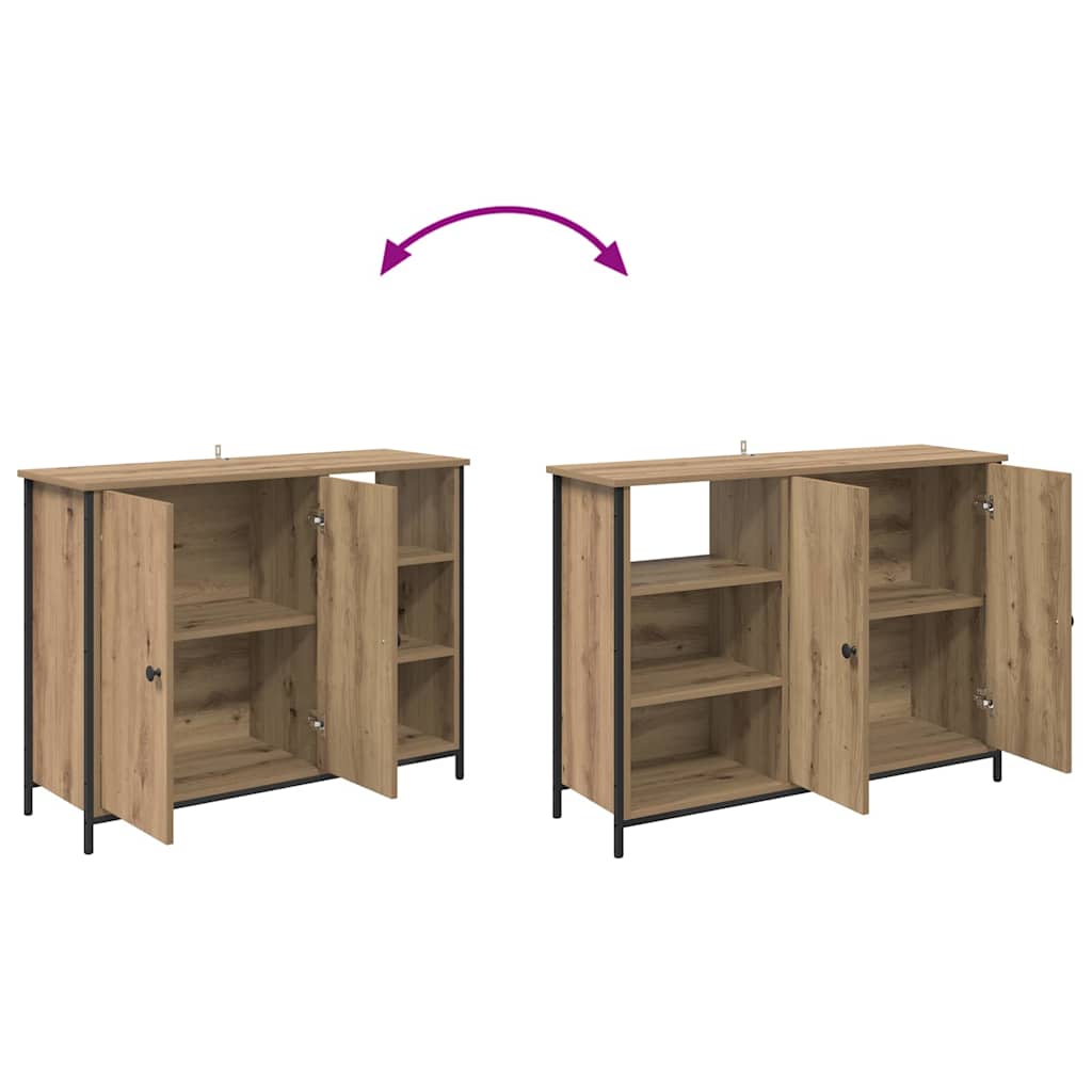 Buffet Chêne artisanal 100 x 33 x 75 cm Bois d'ingénierie - XIOS