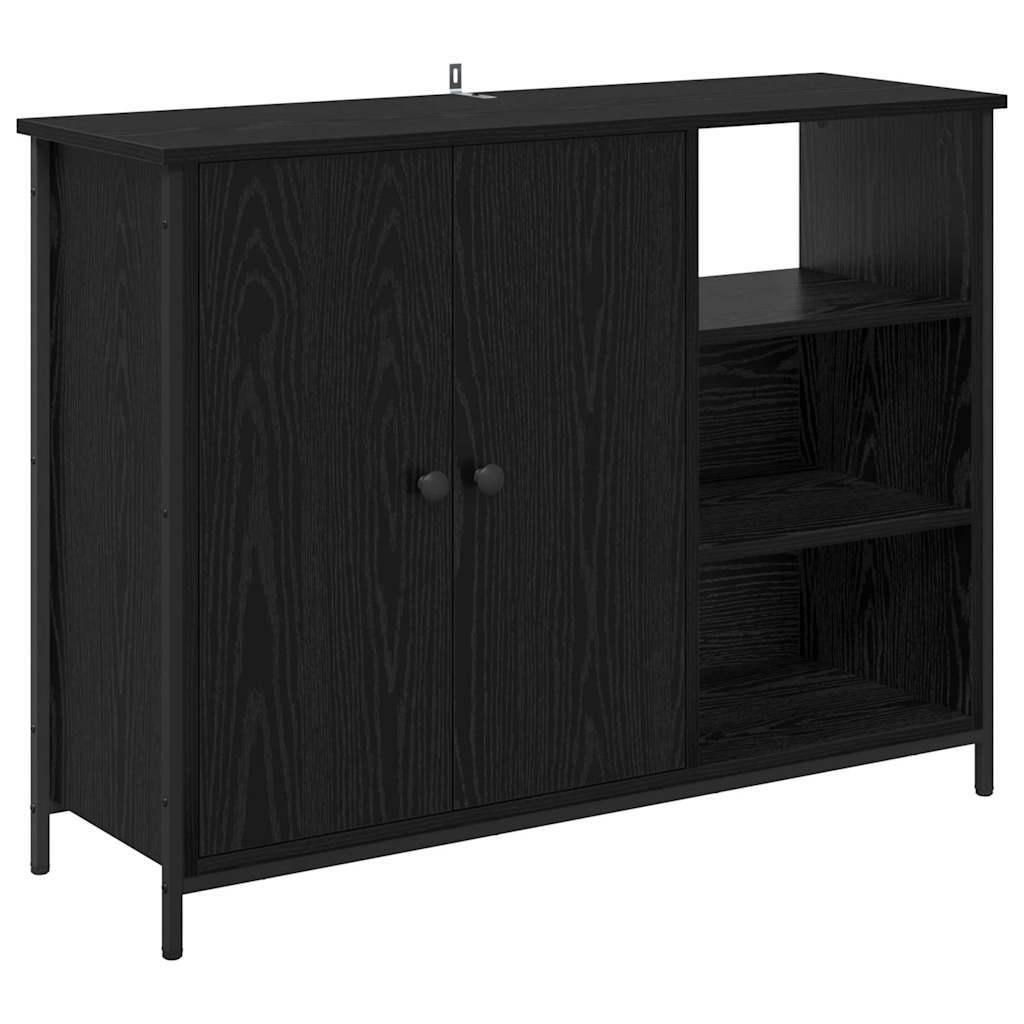 Buffet Chêne noir 100 x 33 x 75 cm Bois d'ingénierie - XIOS