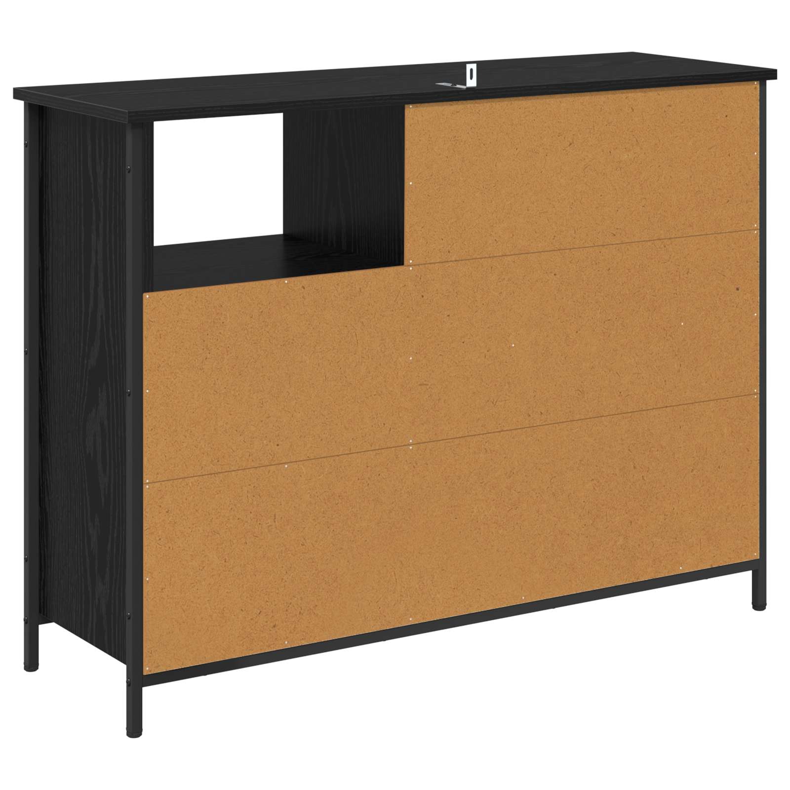 Buffet Chêne noir 100 x 33 x 75 cm Bois d'ingénierie - XIOS
