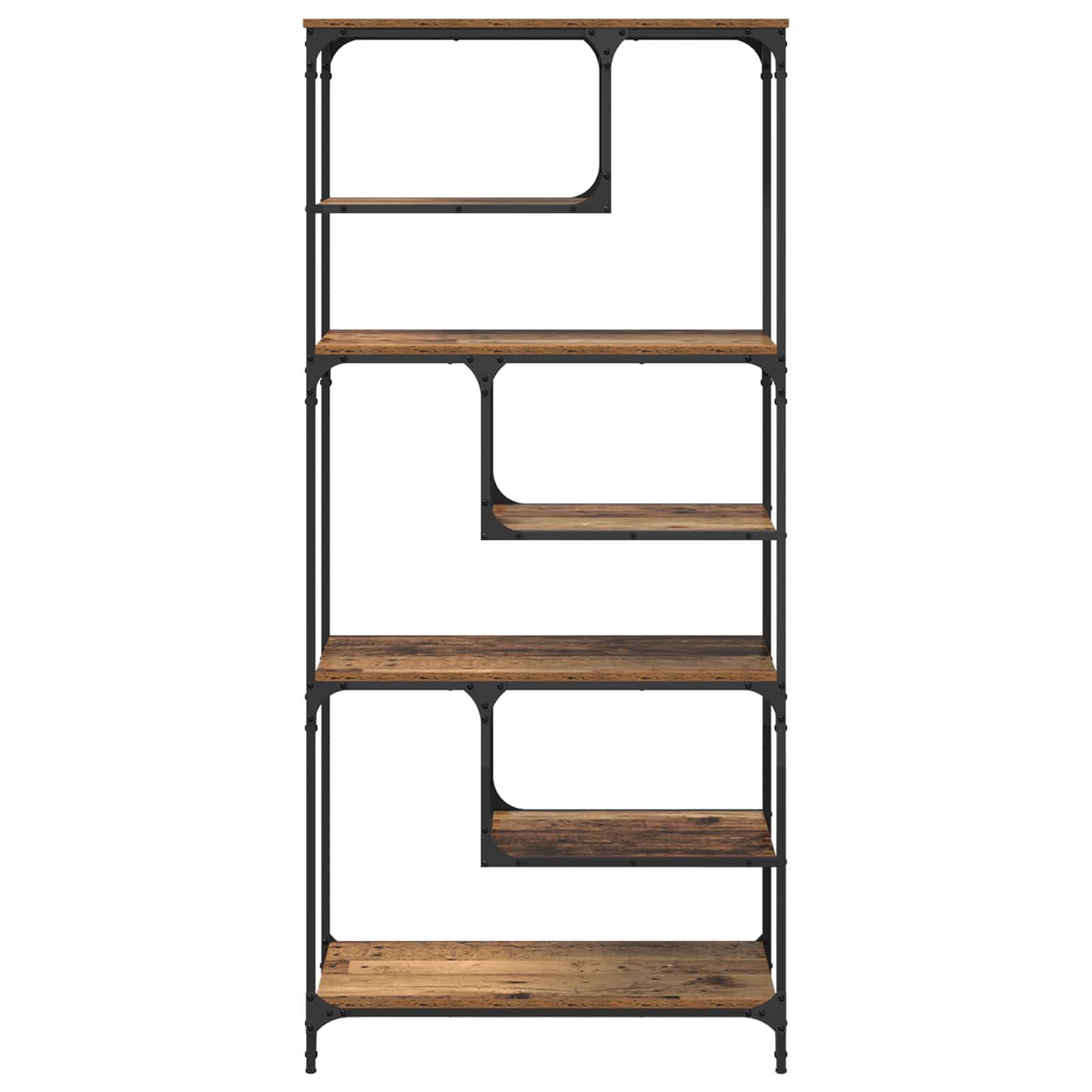 Bibliothèque Bois ancien 81 x 36 x 176 cm Bois d'ingénierie - XIOS