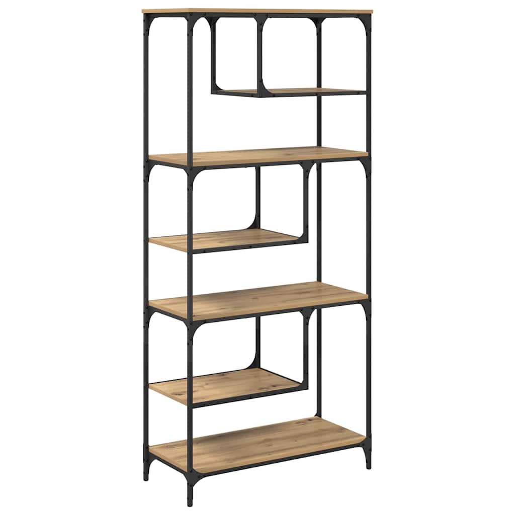 Bibliothèque chêne artisanal 81 x 36 x 176 cm Bois d'ingénierie - XIOS