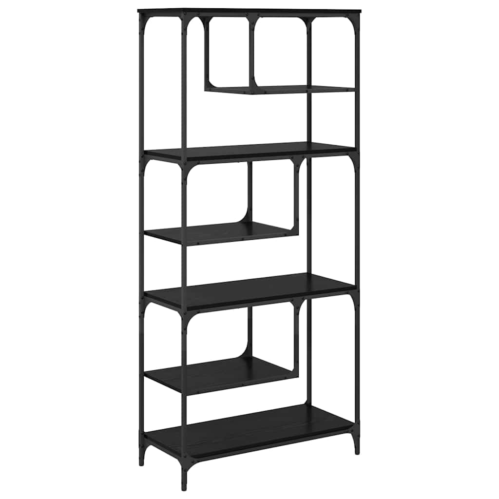 Bibliothèque Chêne noir 81 x 36 x 176 cm Bois d'ingénierie - XIOS