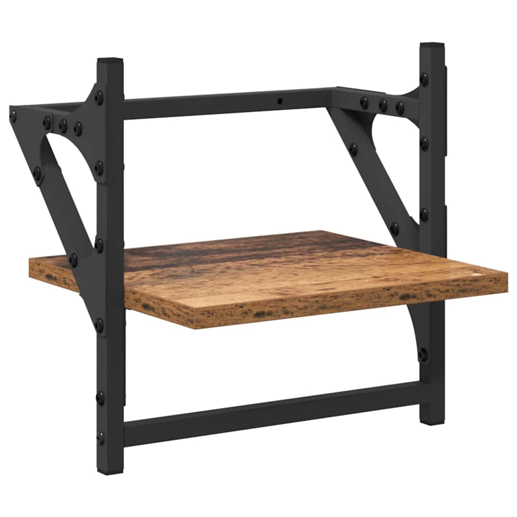 Ensemble d'étagères murales 6 pcs Bois Ancien 100 x 25 x 30 cm - XIOS