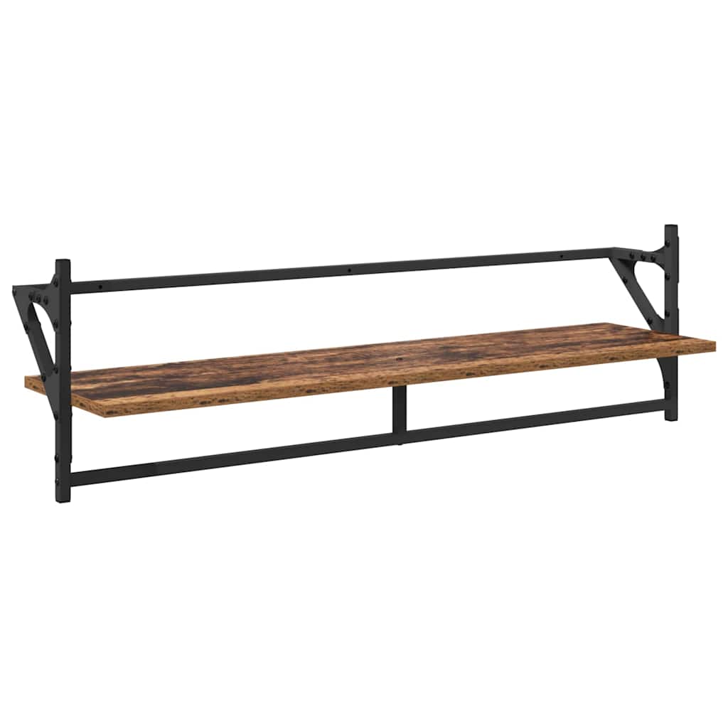 Ensemble d'étagères murales 6 pcs Bois Ancien 100 x 25 x 30 cm - XIOS