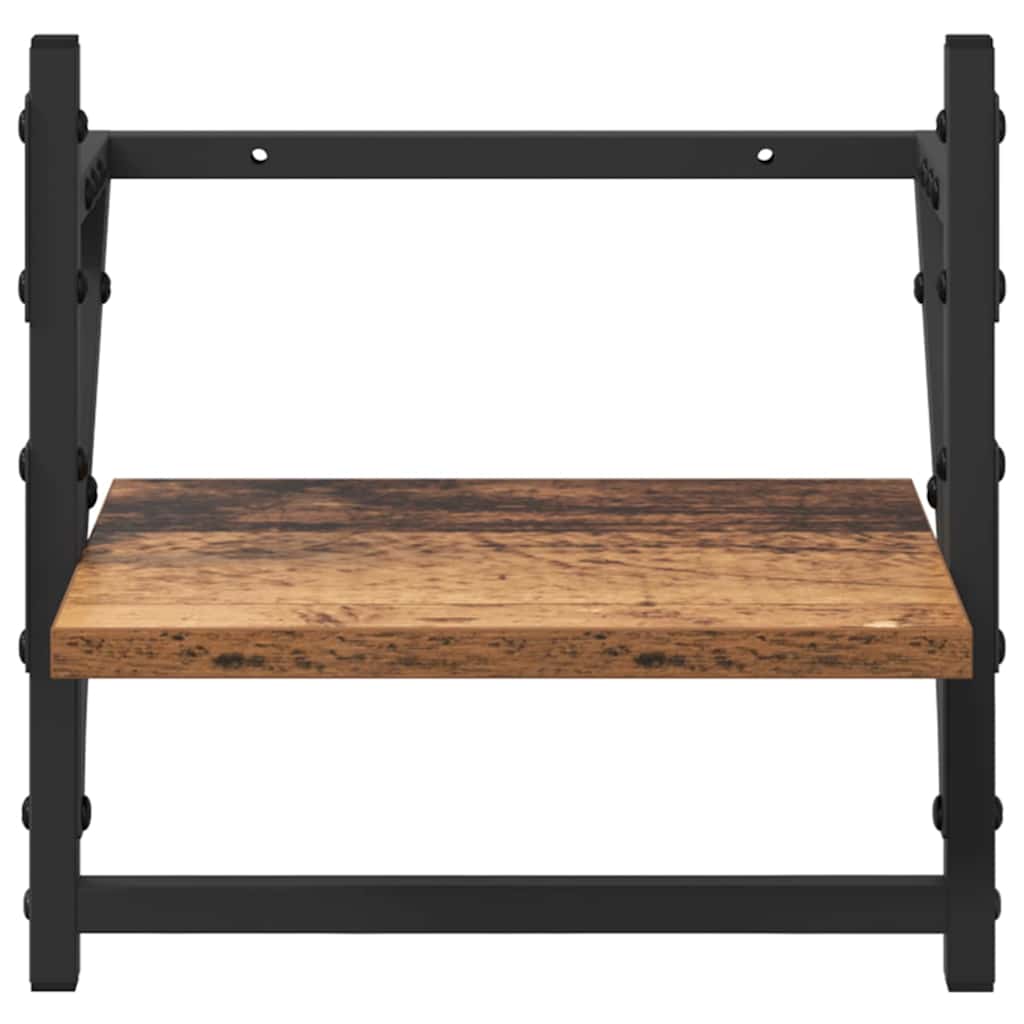 Ensemble d'étagères murales 6 pcs Bois Ancien 100 x 25 x 30 cm - XIOS