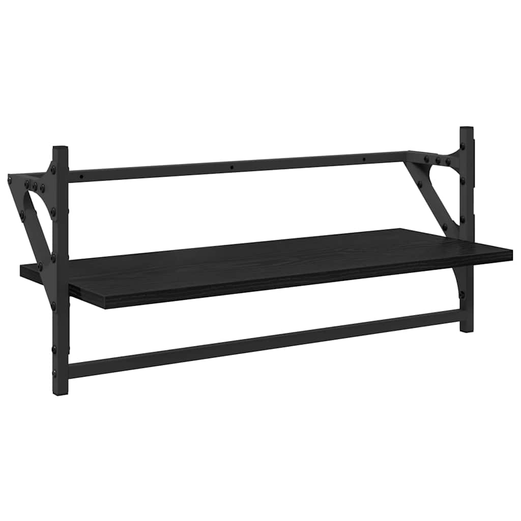 Ensemble d'étagères murales 6 pcs Chêne noir 100 x 25 x 30 cm - XIOS