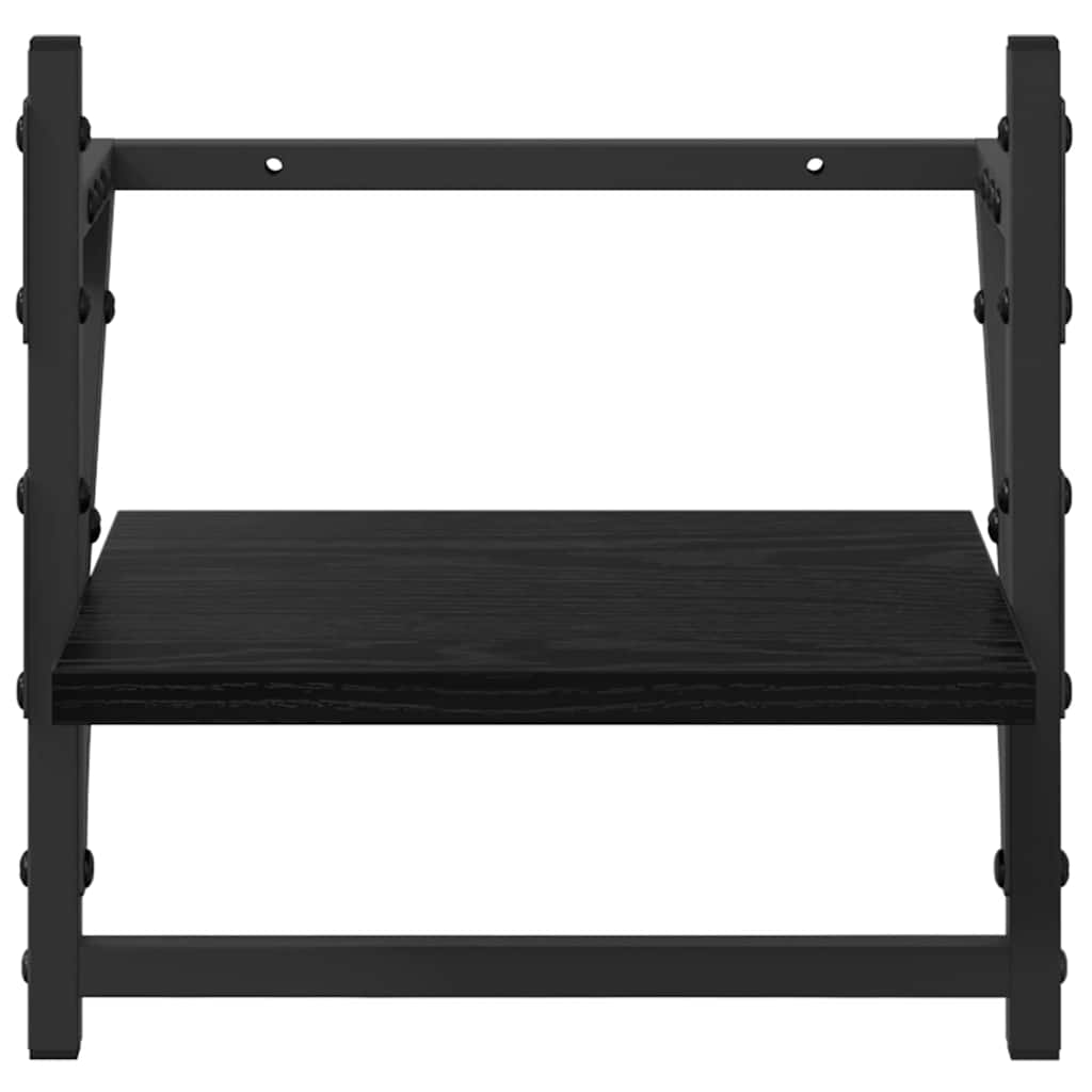 Ensemble d'étagères murales 6 pcs Chêne noir 100 x 25 x 30 cm - XIOS