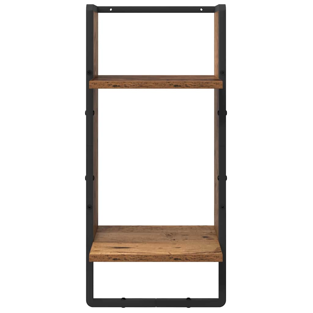Ensemble d'étagères murales 4 pcs Bois Ancien 65 x 25 x 30 cm - XIOS