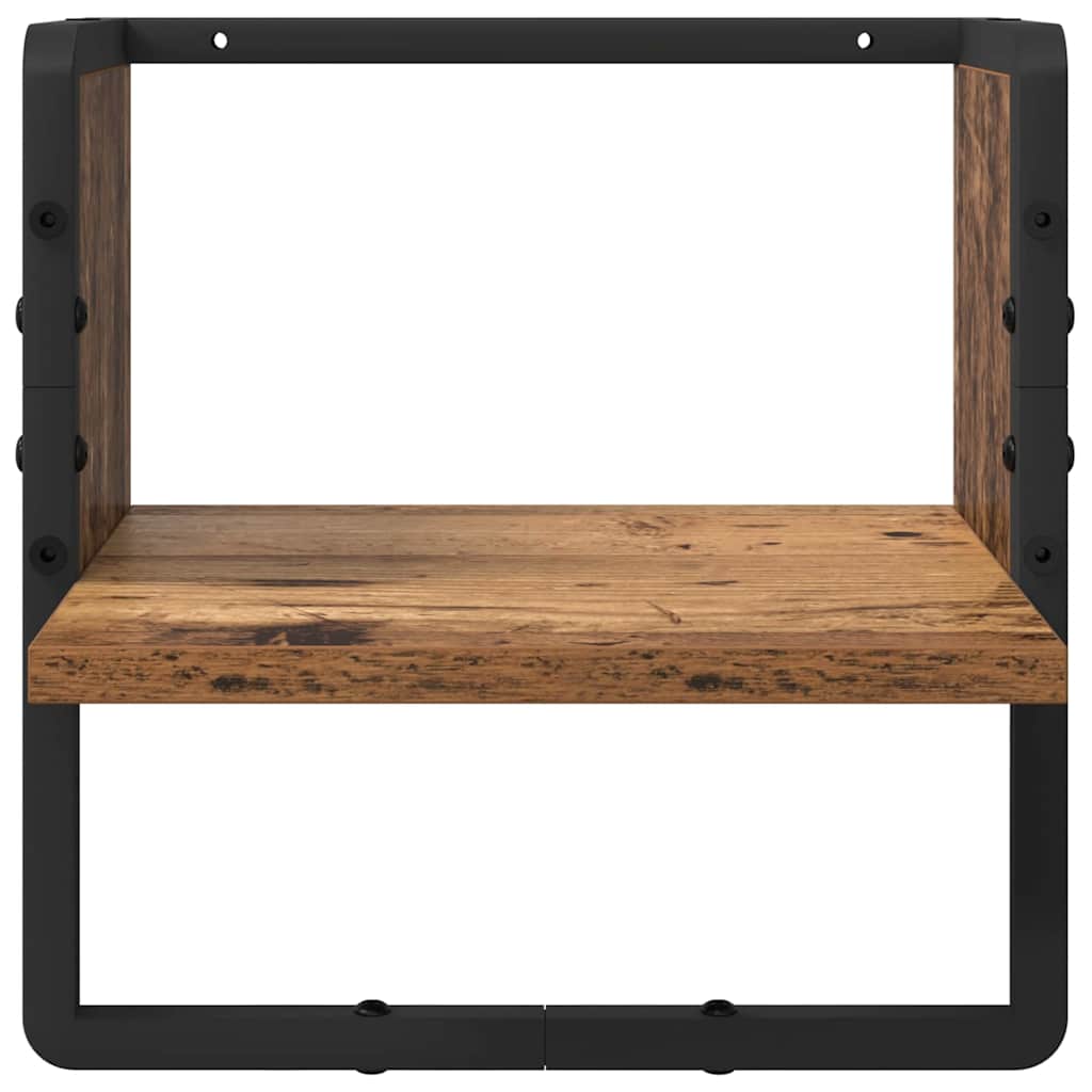 Ensemble d'étagères murales 4 pcs Bois Ancien 65 x 25 x 30 cm - XIOS