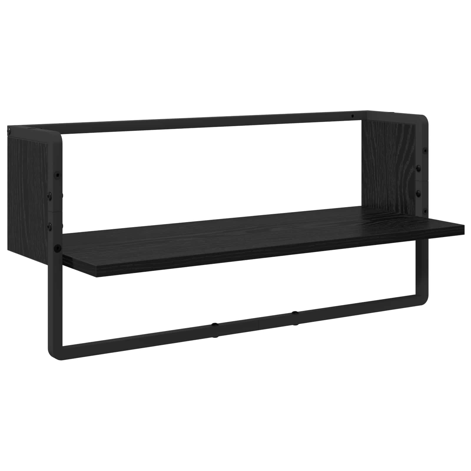 Ensemble d'étagères murales 4 pcs Chêne noir 65 x 25 x 30 cm - XIOS