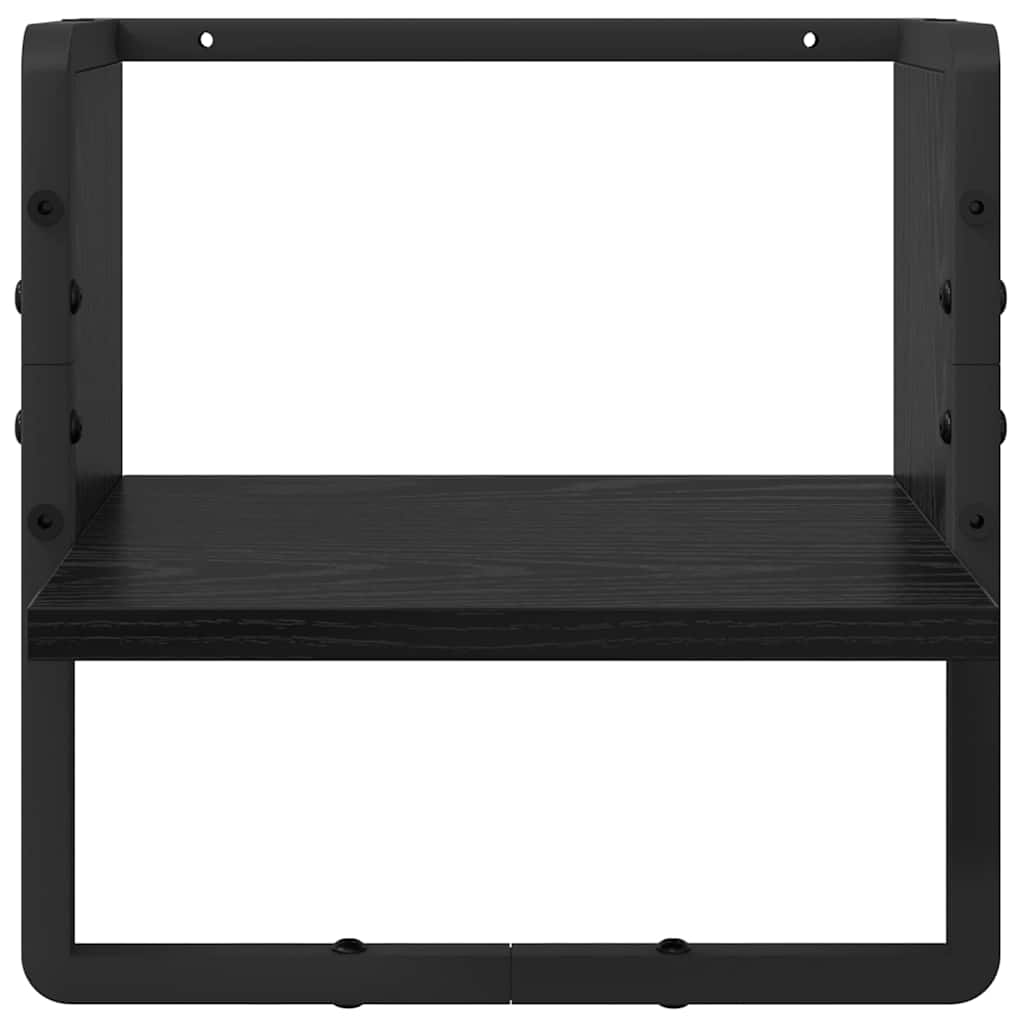 Ensemble d'étagères murales 4 pcs Chêne noir 65 x 25 x 30 cm - XIOS