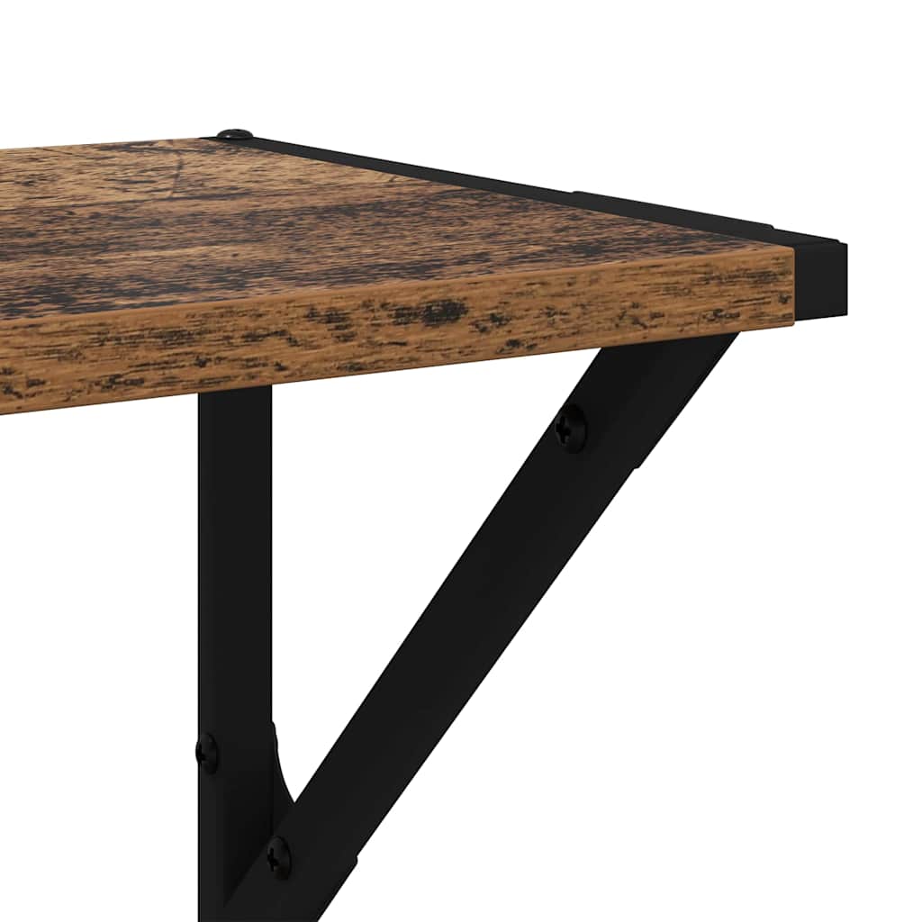 Étagères Murales 2 pcs Bois Ancien 60 x 25 x 25,5 cm - XIOS