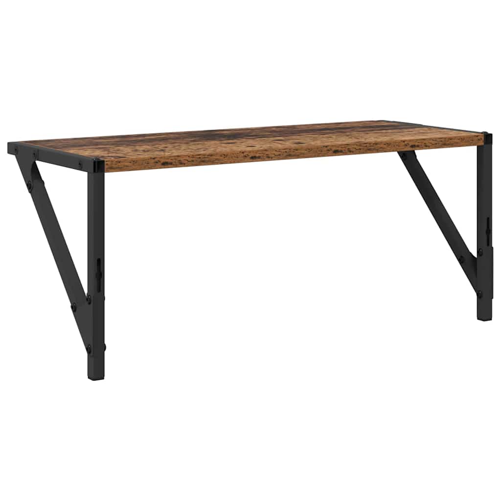 Étagères Murales 2 pcs Bois Ancien 60 x 25 x 25,5 cm - XIOS