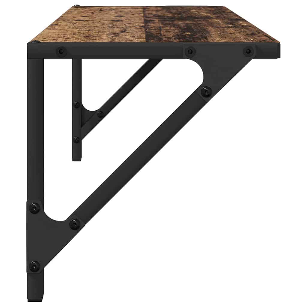 Étagères Murales 2 pcs Bois Ancien 60 x 25 x 25,5 cm - XIOS