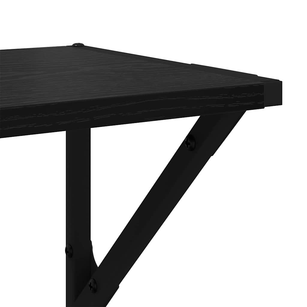 Étagères Murales 2 pcs Chêne noir 60 x 25 x 25,5 cm - XIOS