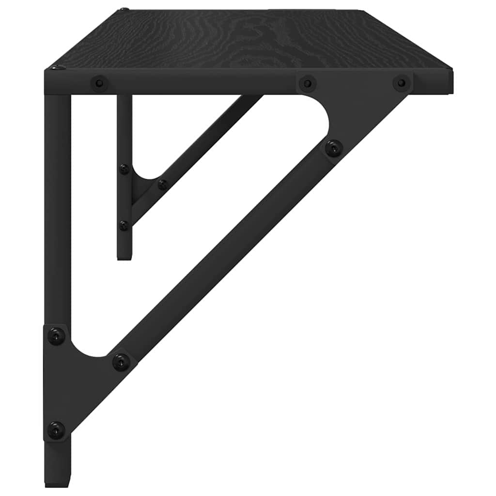 Étagères Murales 2 pcs Chêne noir 60 x 25 x 25,5 cm - XIOS