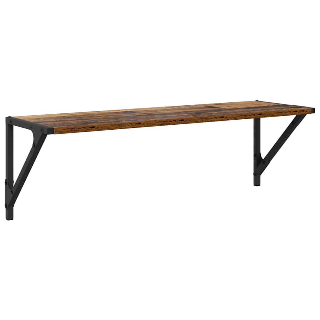 Étagères Murales 2 pcs Bois Ancien 80 x 25 x 25,5 cm - XIOS