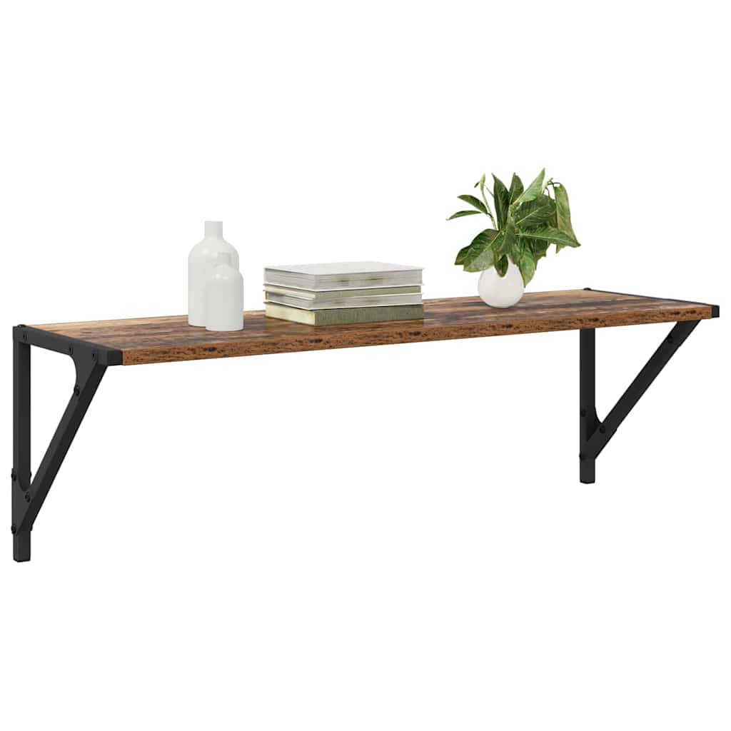 Étagères Murales 2 pcs Bois Ancien 80 x 25 x 25,5 cm - XIOS