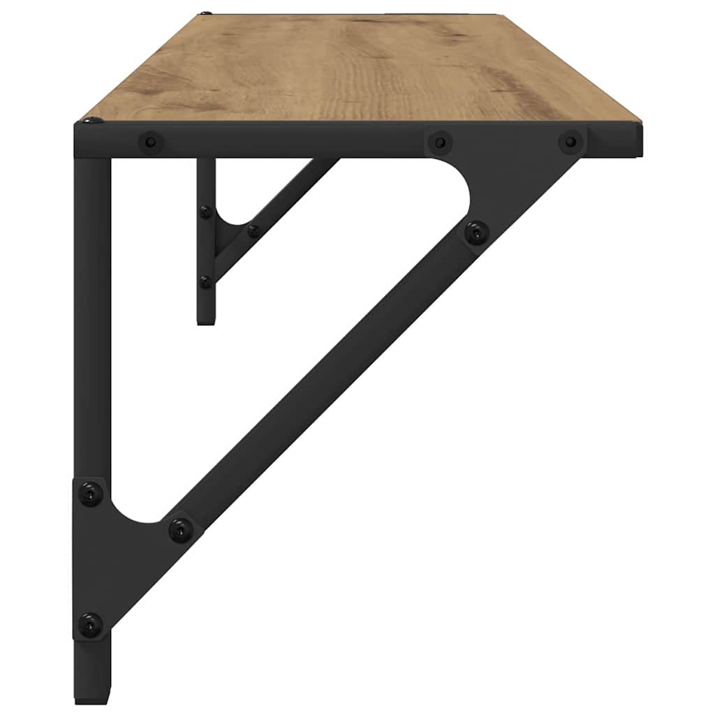 Étagères Murales 2 pcs Chêne artisanal 80 x 25 x 25,5 cm - XIOS