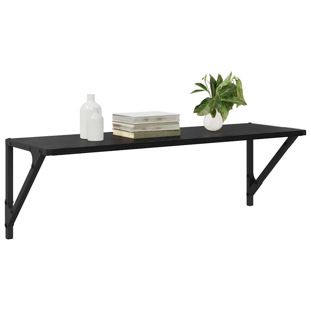 Étagères Murales 2 pcs Chêne noir 80 x 25 x 25,5 cm - XIOS