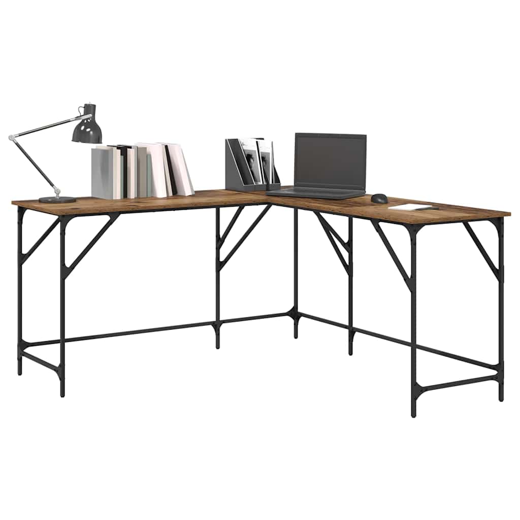 Bureau Bois Ancien 149 x 149 x 75 cm Bois d'ingénierie - XIOS