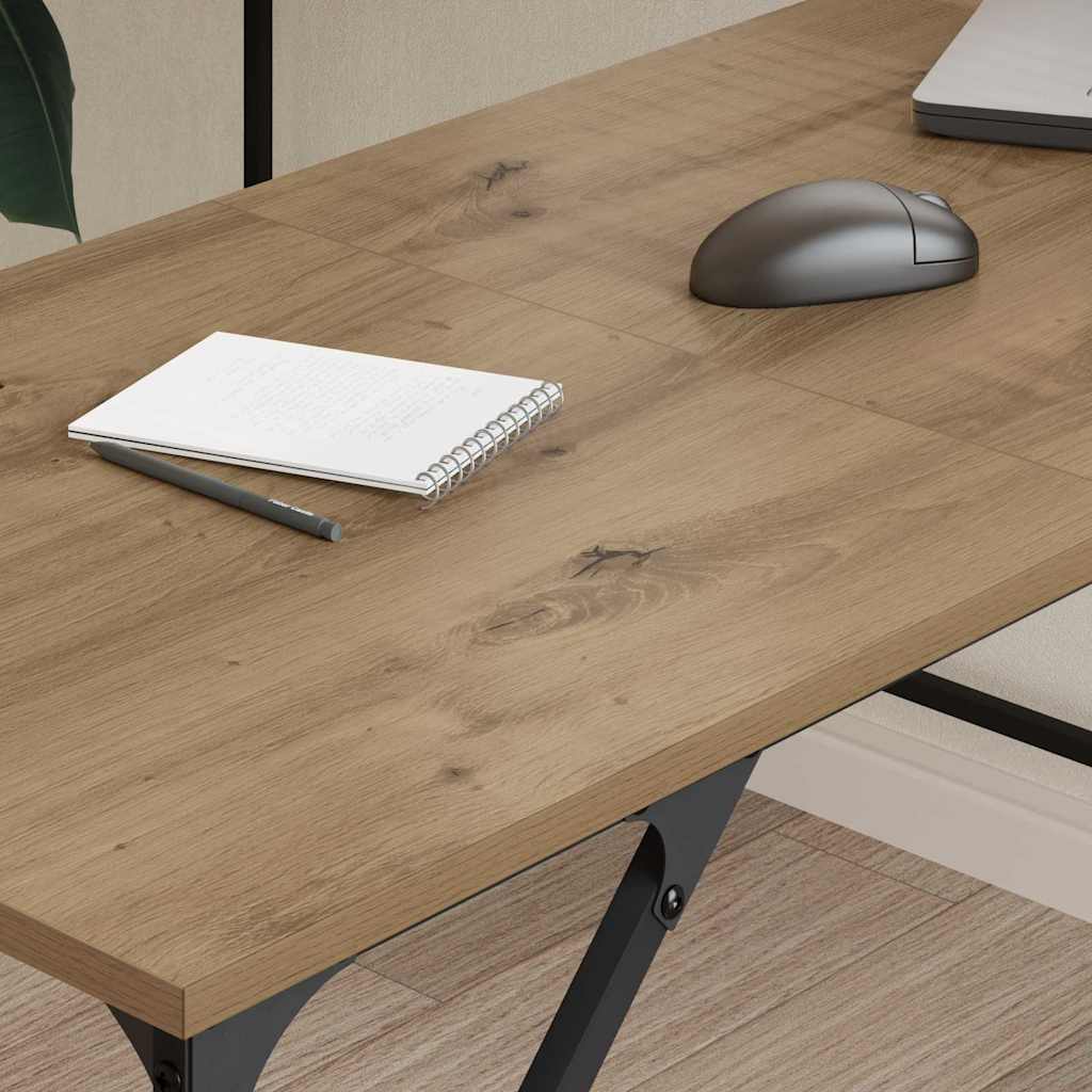 Bureau Chêne artisanal 149 x 149 x 75 cm Bois d'ingénierie - XIOS