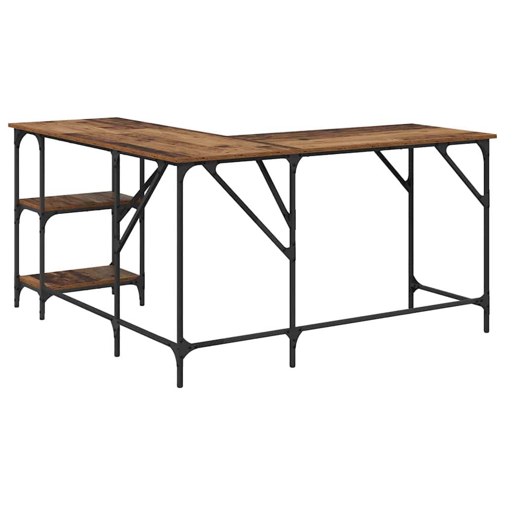 Bureau Bois Ancien 139 x 139 x 75 cm Bois d'ingénierie - XIOS