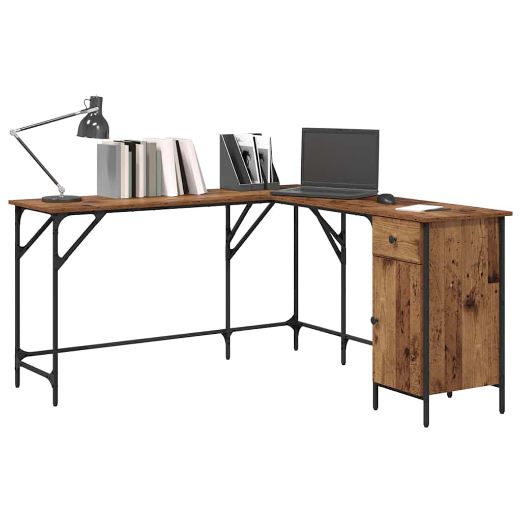 Bureau Bois Ancien 141 x 141 x 75 cm Bois d'ingénierie - XIOS