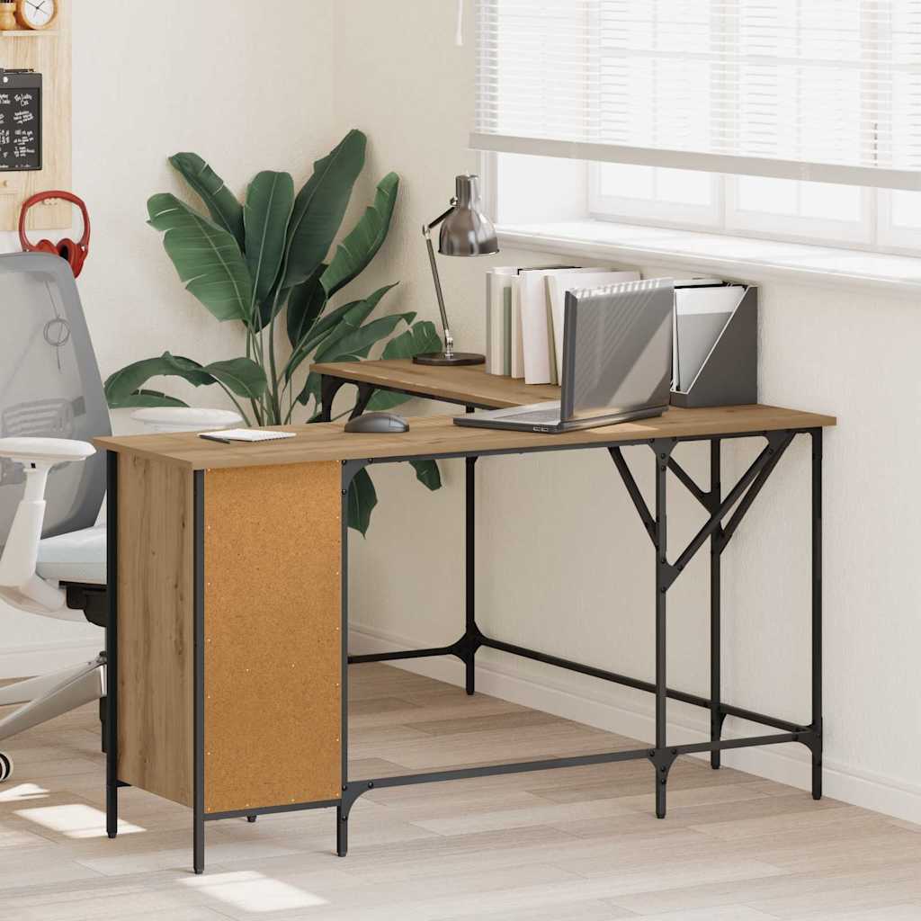 Bureau Chêne artisanal 141 x 141 x 75 cm Bois d'ingénierie - XIOS