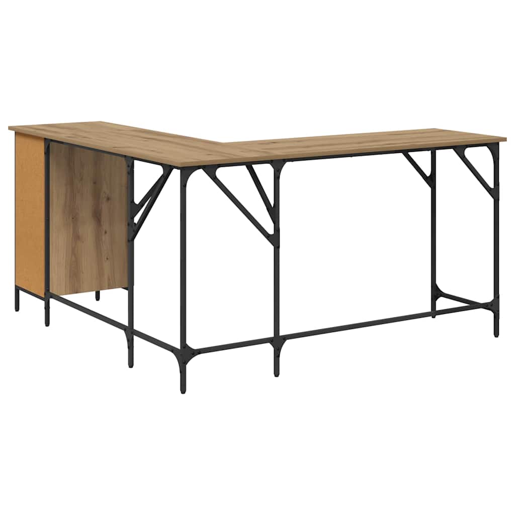 Bureau Chêne artisanal 141 x 141 x 75 cm Bois d'ingénierie - XIOS