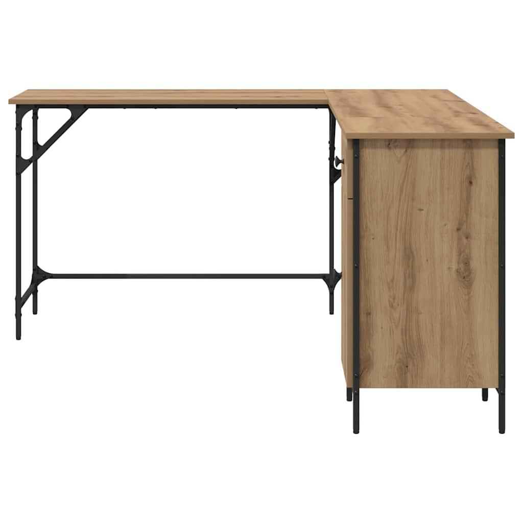 Bureau Chêne artisanal 141 x 141 x 75 cm Bois d'ingénierie - XIOS